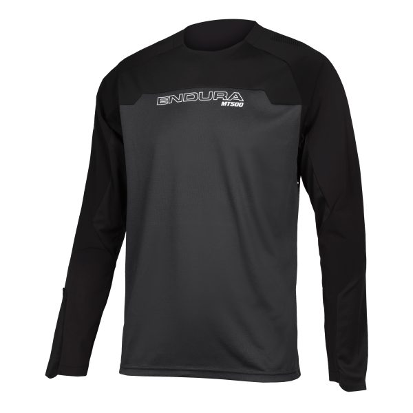 Endura MT500 Burner L/S Jersey: Black : L