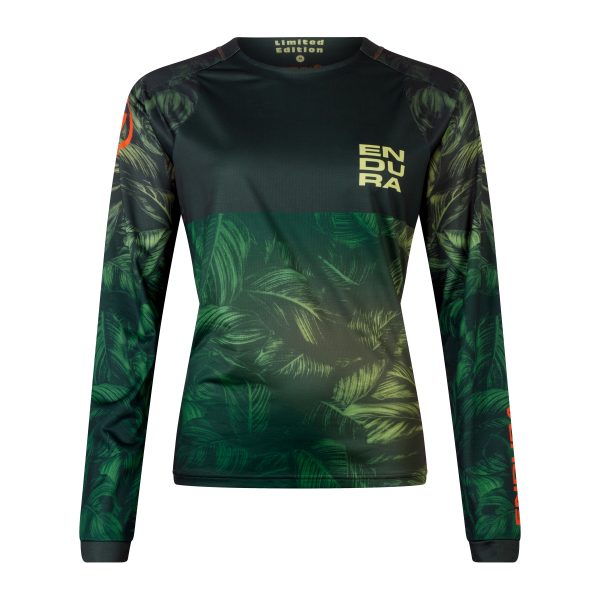 Endura Womens Tropical L/S Tee LTD : Ghillie Green : XS