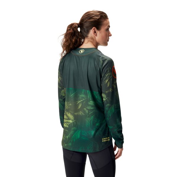 Endura Womens Tropical L/S Tee LTD : Ghillie Green : XS