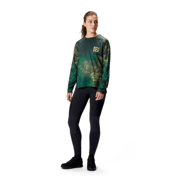 Endura Womens Tropical L/S Tee LTD : Ghillie Green : XS