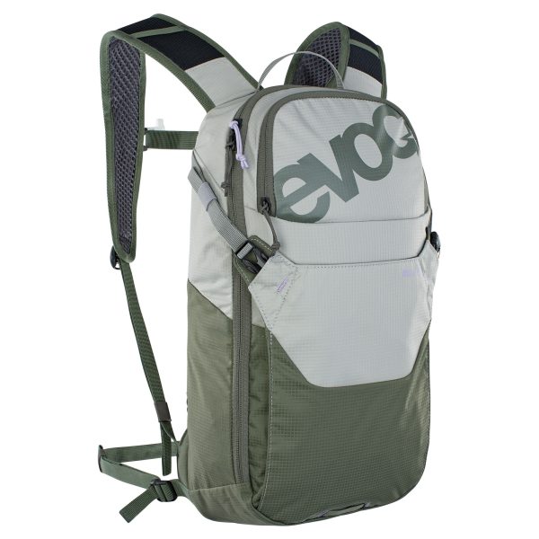 EVOC Ride Performance Backpack 8L + 2L Bladder : STONE/DARK OLIVE ONE SIZE