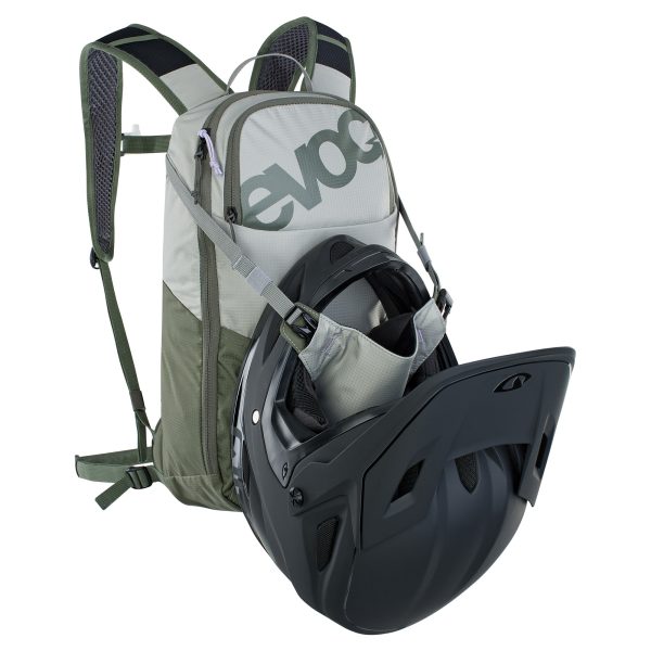 EVOC Ride Performance Backpack 8L + 2L Bladder : STONE/DARK OLIVE ONE SIZE