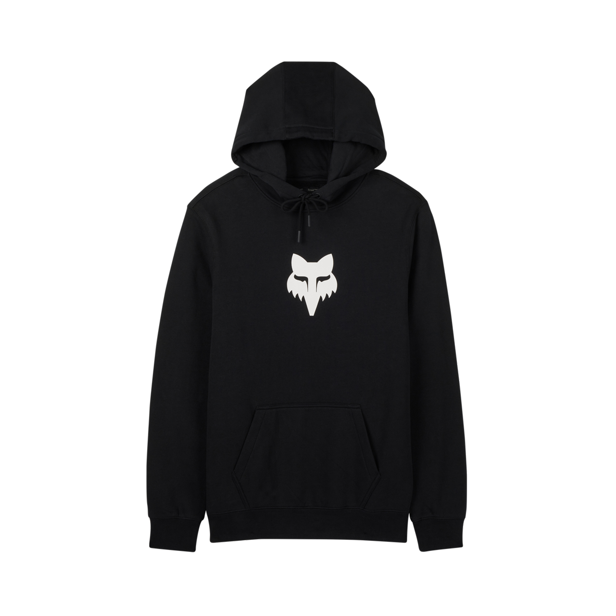 Fox Fox Head Fleece Pullover Hoodie | Black