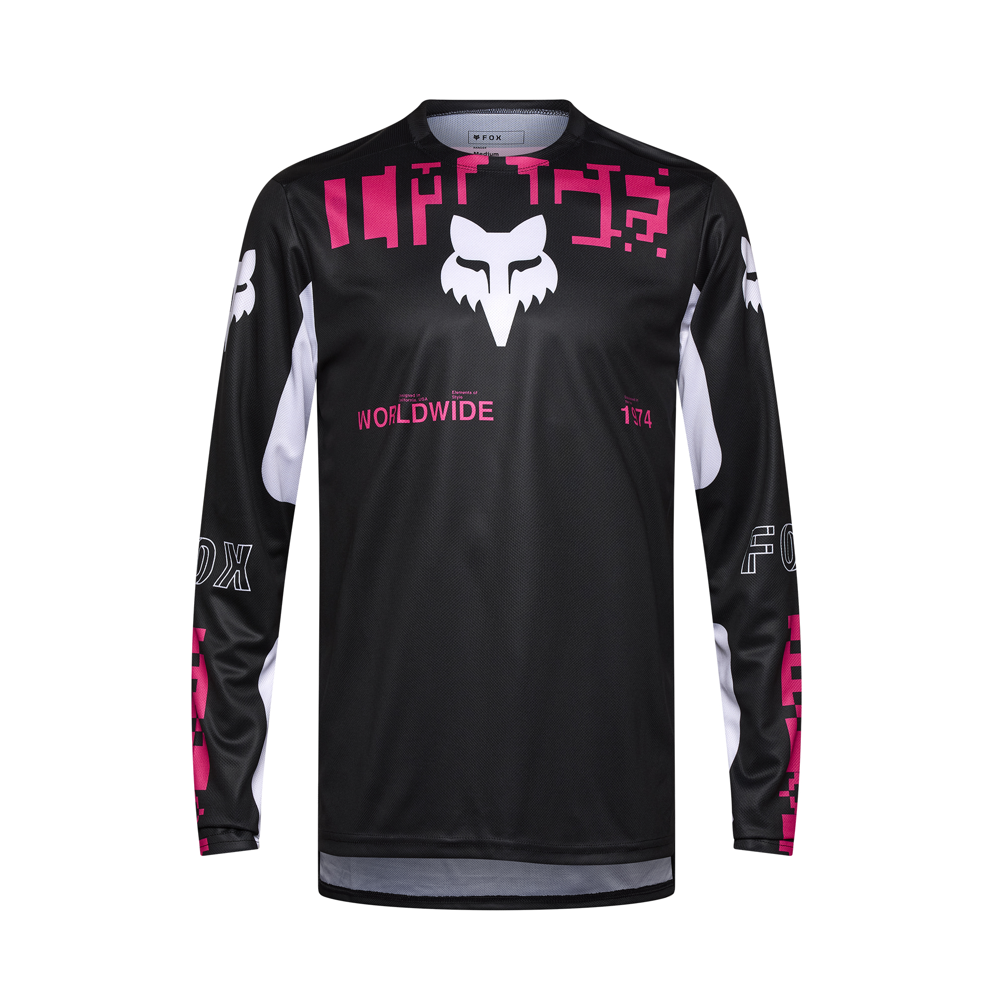 Fox Ranger Long Sleeve Digi Image MTB Jersey | Black