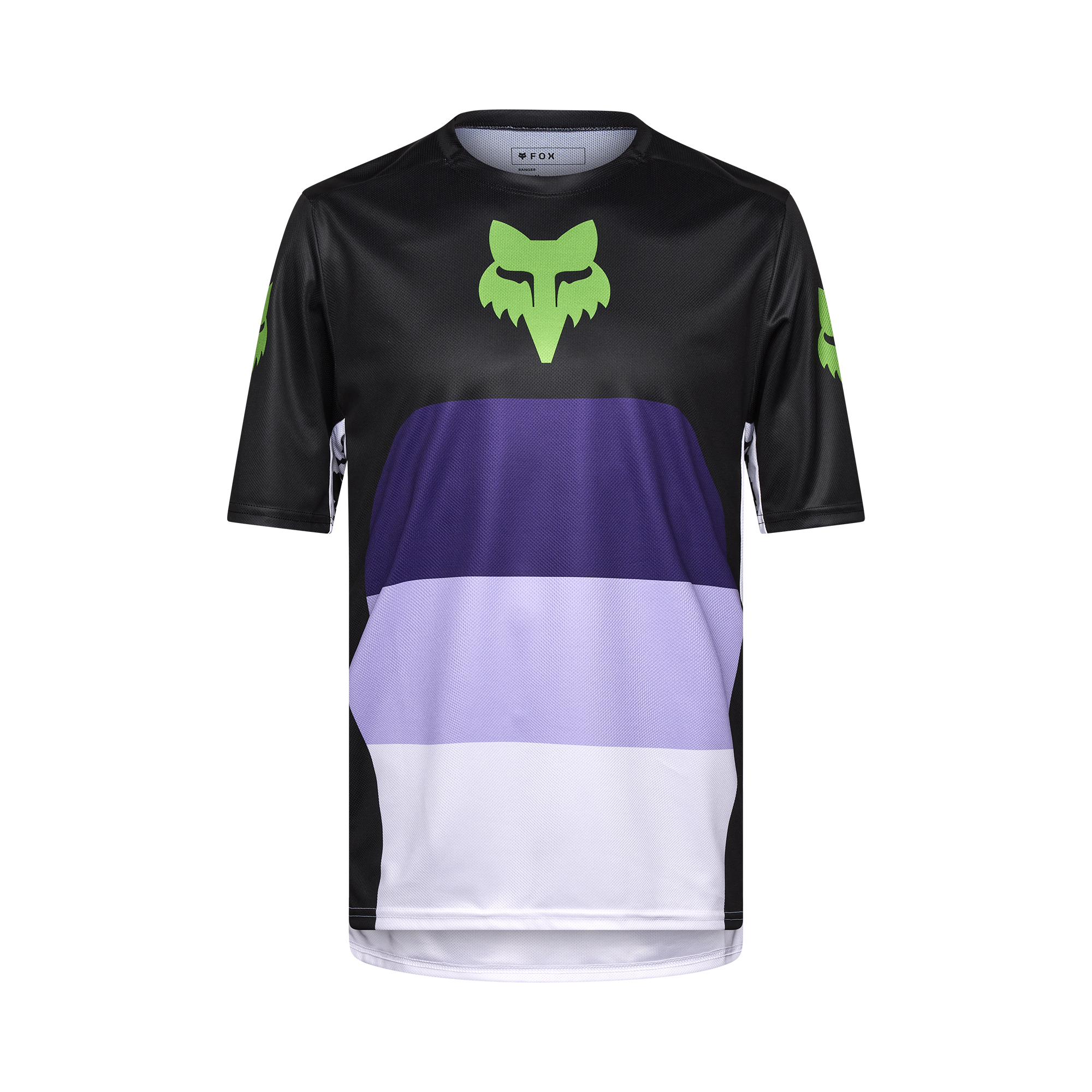 Fox Ranger Short Sleeve Grid MTB Jersey | Black