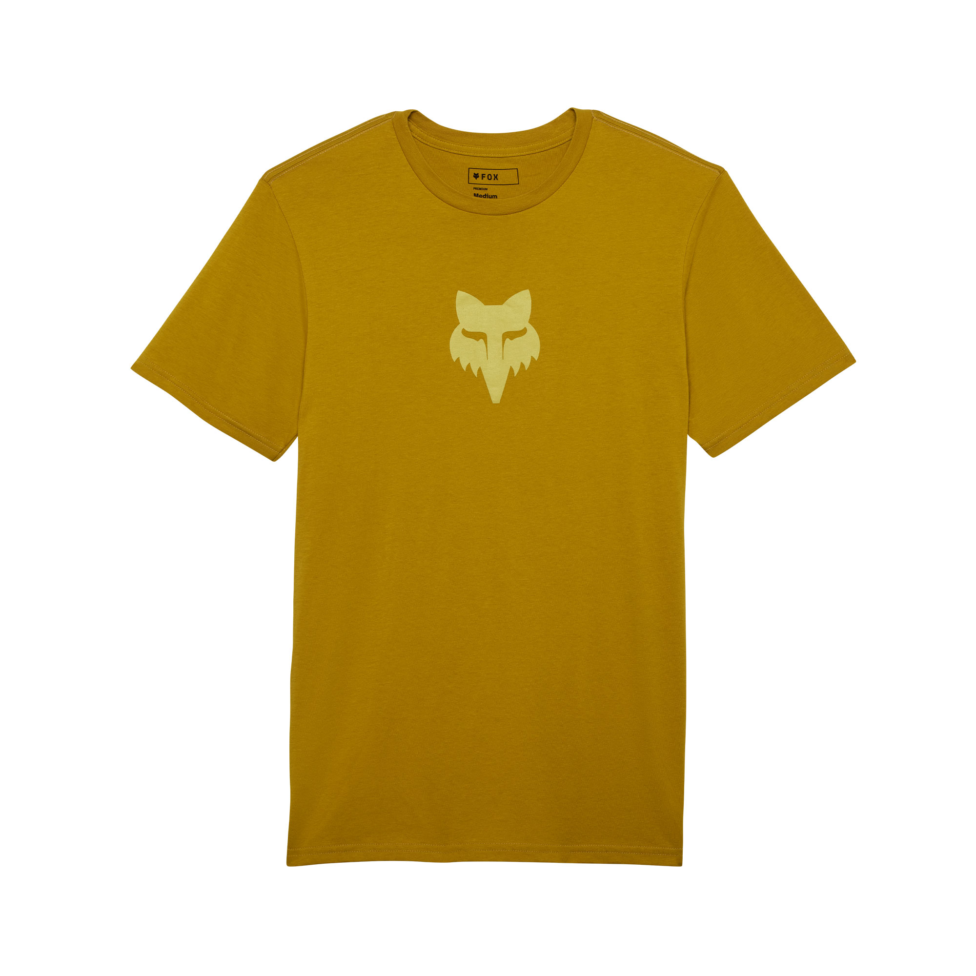Fox Fox Head Short Sleeve Prem Tee | Mustard