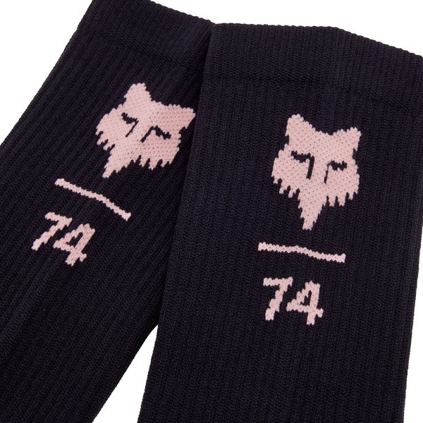 Fox 8" Ranger Sock FOX74 : Blk/Pnk : L/XL