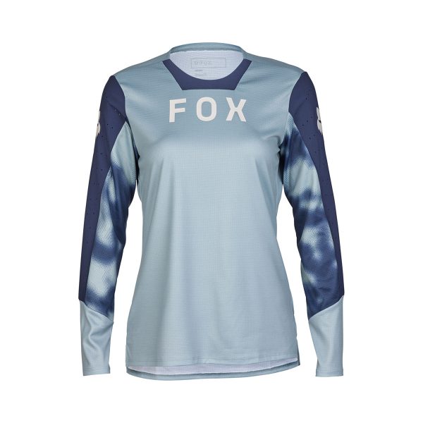 Fox Womens Defend LS Jersey Taunt : Gunmetal : L