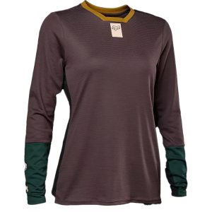 Fox Womens Defend LS Jersey | Rootbeer