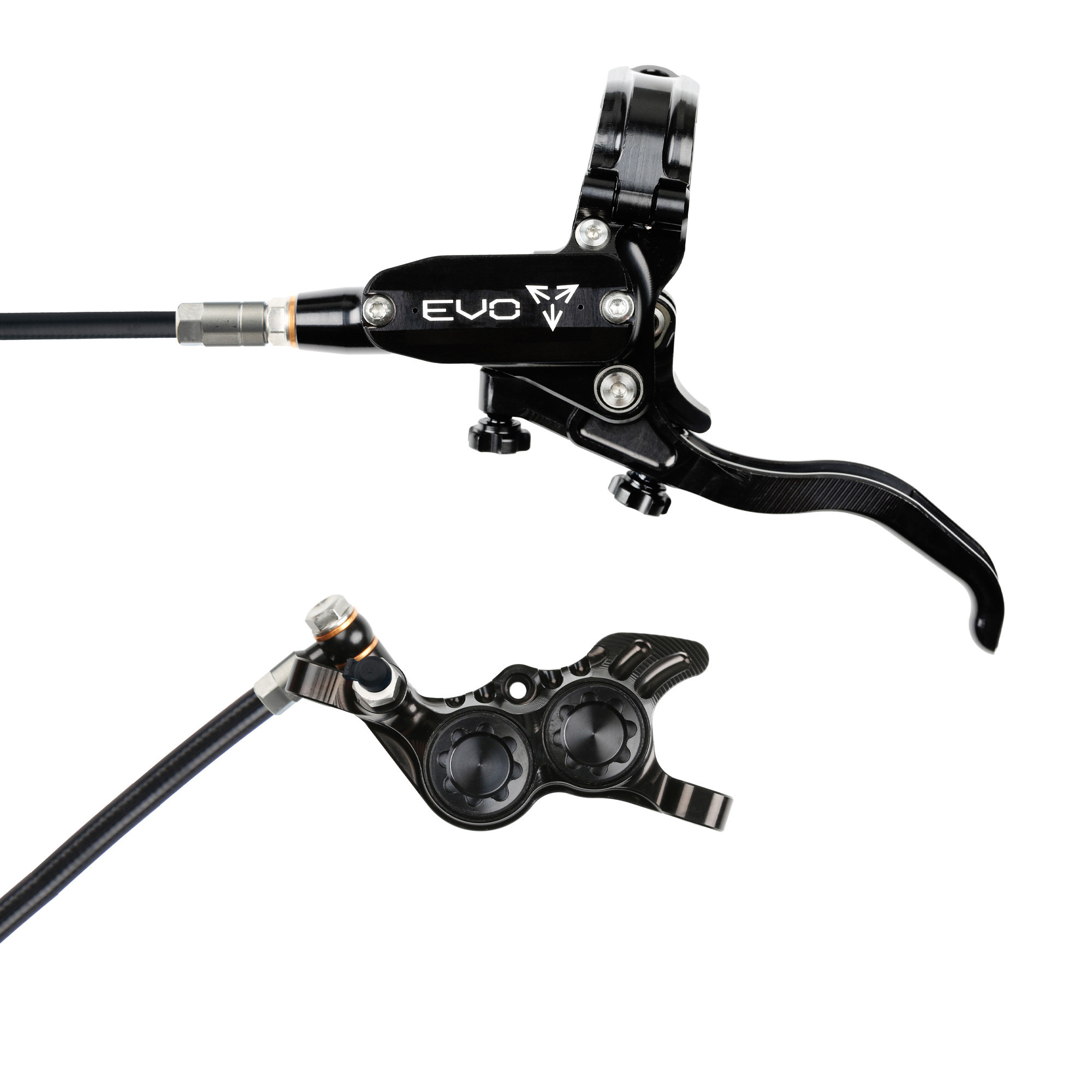 Hope Tech 4 EVO GR4 Rear - LH - Brake Set - L/H, Black/Black - Wheelbase | Price Match, FREE Postage over £50, Sale Section, Cycle To Work, 0% Finance.