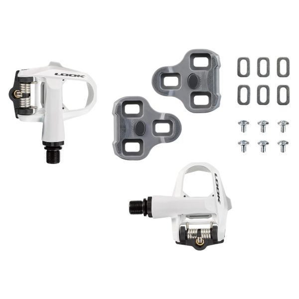 Look Keo 2 Max Pedals With Keo Grip Cleat: White