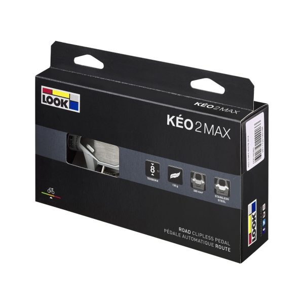 Look Keo 2 Max Pedals With Keo Grip Cleat: White
