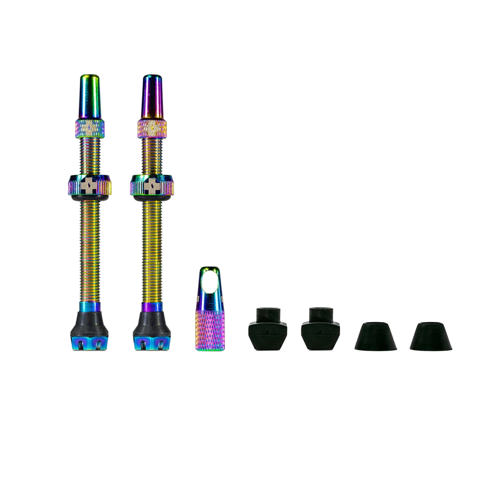Muc-Off Tubeless Valves V2 - 44mm - 44mm, Iridescent - Wheelbase | Price Match, FREE Postage over £50, Sale Section, Cycle To Work, 0% Finance.