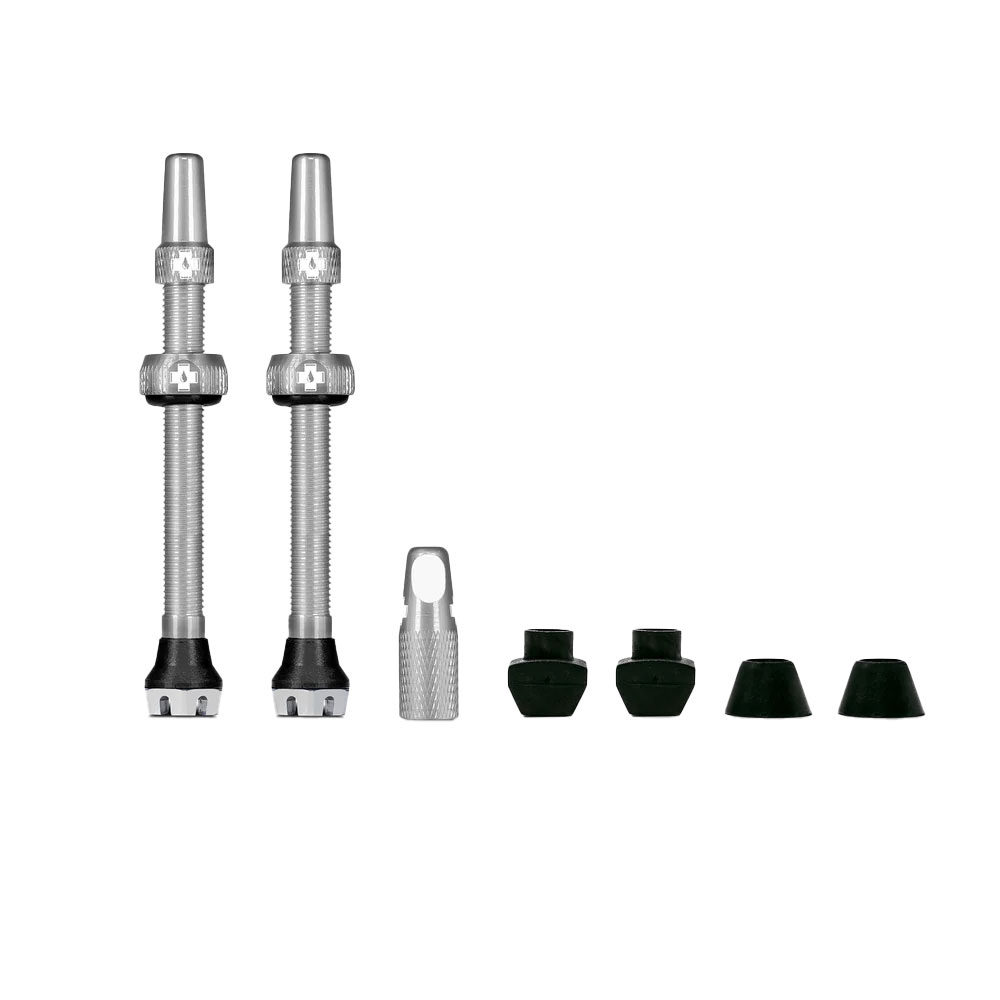 Muc-Off Tubeless Valves V2 - 60mm - Silver - 60mm, Silver - Wheelbase | Price Match, FREE Postage over £50, Sale Section, Cycle To Work, 0% Finance.