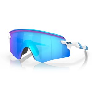 Oakley Encoder Sunglasses|  Polished White / Sapphire Prizm
