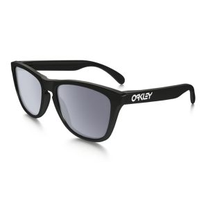 Oakley Frogskins Sunglasses | Polished Black |Grey Lens