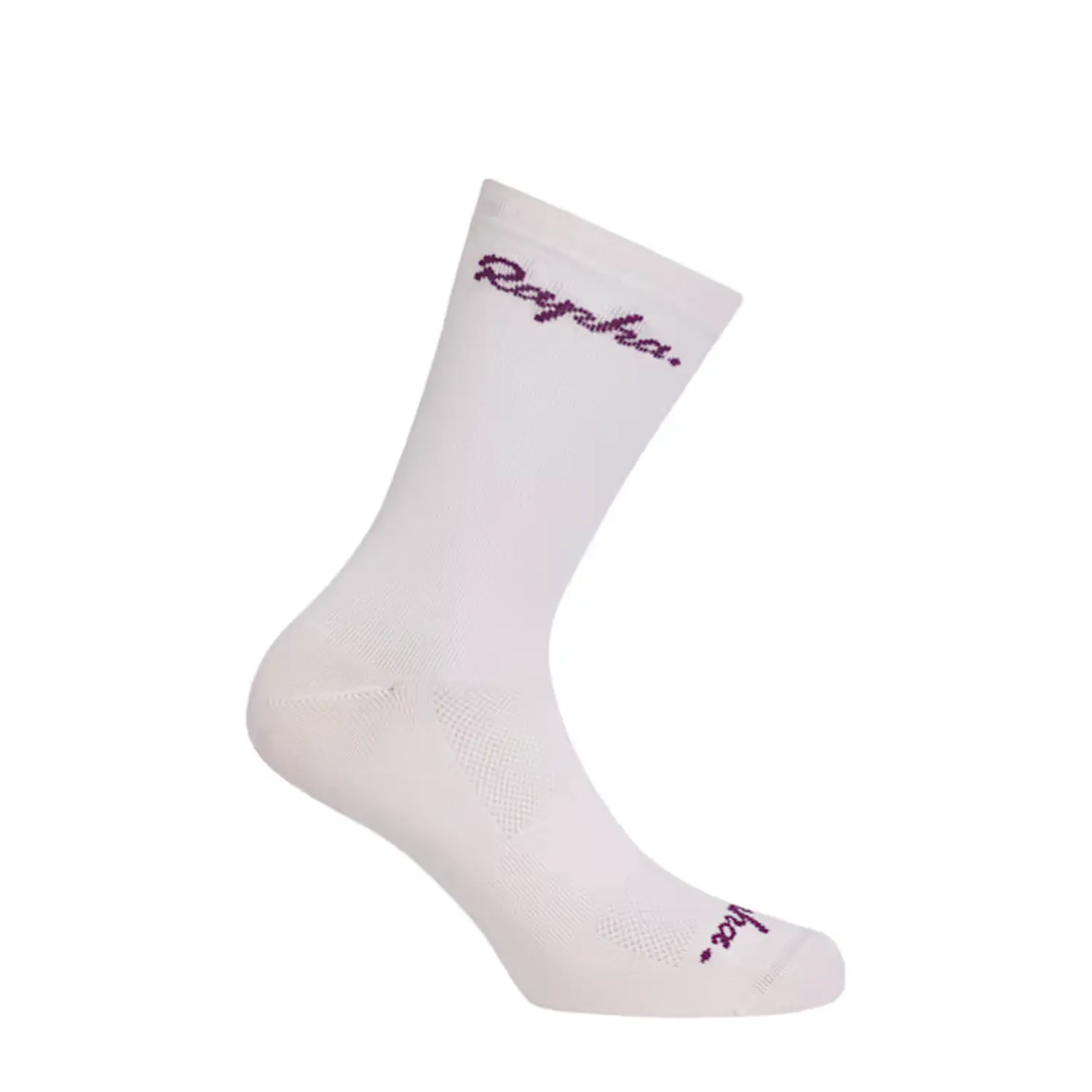 Rapha Logo Socks - L, Deep Magenta/White - Wheelbase | Price Match, FREE Postage over £50, Sale Section, Cycle To Work, 0% Finance.