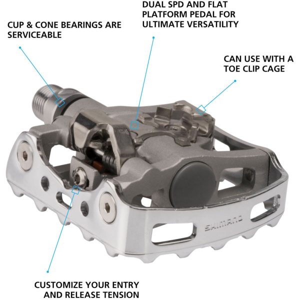 Shimano Pd-M324 Spd Mtb Pedals - One-Sided Mechanism
