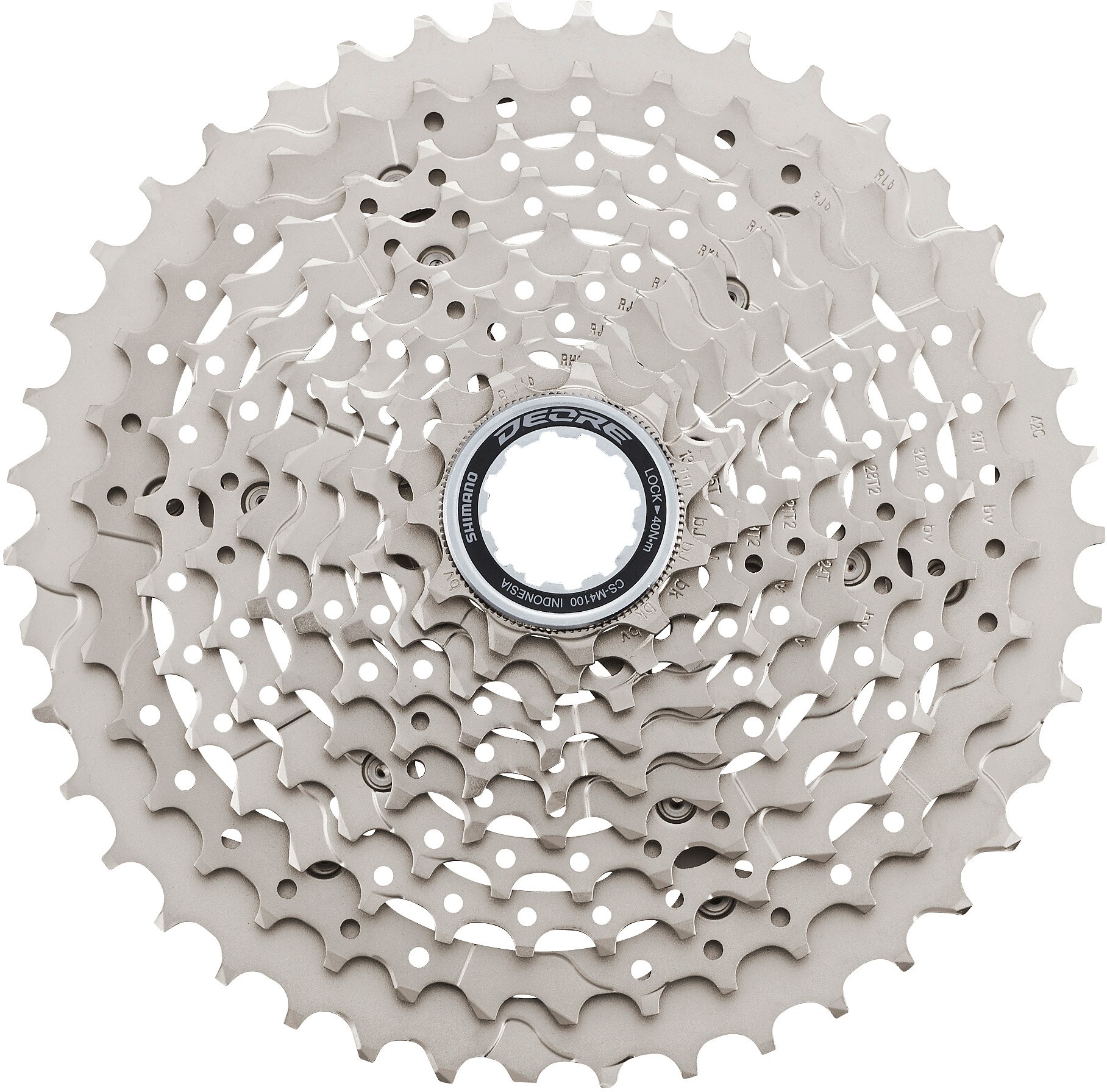 Shimano Deore M4100 Cassette - 10 Speed - 11-42T, Silver - Wheelbase | Price Match, FREE Postage over £50, Sale Section, Cycle To Work, 0% Finance.