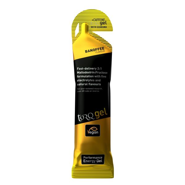 Torq Energy Gel With Guarana - Caffeinated Banoffee With Guarana 45g